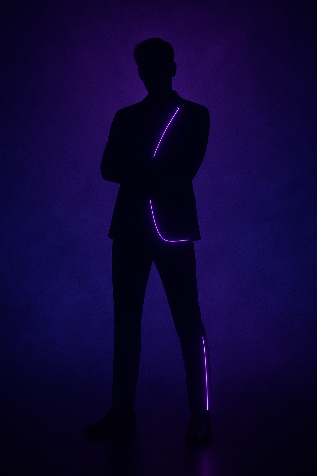 Veyra - Purple silhouette, sub-vocalist and dancer